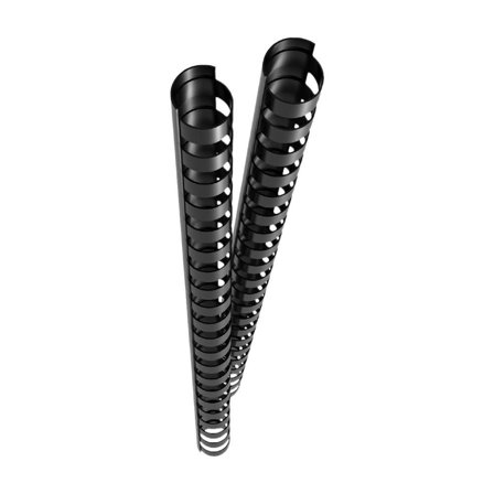 GENIE Spiralbinderücken 12mm schwarz 25 Stk