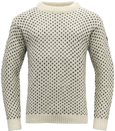 Devold Nordsjø Sweater Crew Neck Unisex Offwhite - Villapusero