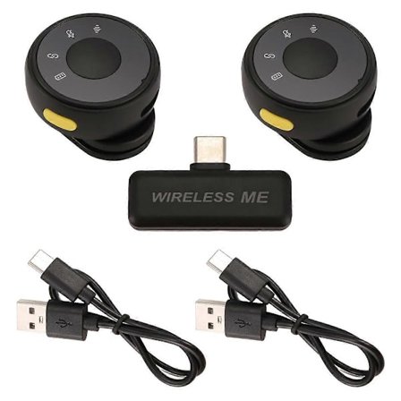 Magneettinen imukuppikiinnitteinen langaton mikrofoni USB-C pyöreällä painikkeella varustettu Lavalier-mikrofoni suoraan videokuvaukseen