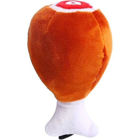 Hvalpehund Kyllingelår Plys Pive Legetøj Interaktivt Kæledyrslegetøj Gave Brun One Size