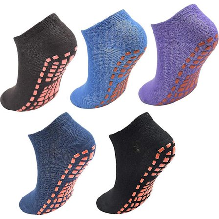Yogasokker, 5 par Acsergery Gave Sklisikre Anti-skli Grep Bomull For Kvinner Menn
