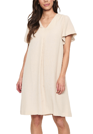 Saint Tropez Katha SZ Dress Klänningar Dam Beige S