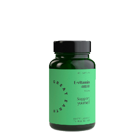 Great Earth E-vitamin, 60 kapsler