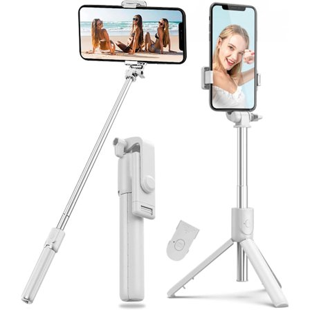 3 i 1 Selfie Stick Stativ 70 Cm Selfie Stick med Stativ Stativ Telefon Stativ Inkluderer Bluetooth Fjernbetjening Telefonholder Foldbart Stativ Selfie