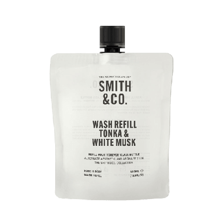 Smith & Co Refill Hand Kroppstvätt Tonka White Musk Bad dusch Unisex 400ML