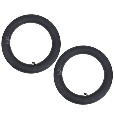 2 st Inre Däckrör Däck Butylgummi Med Böjventil för Cykel Vikbar Cykel Tillbehör 14x2.5 tum