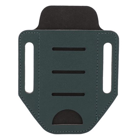 Lær Multitool Slida EDC Enkelt Lomme Organizer Holder for Belte Lommelykt CampingGreen