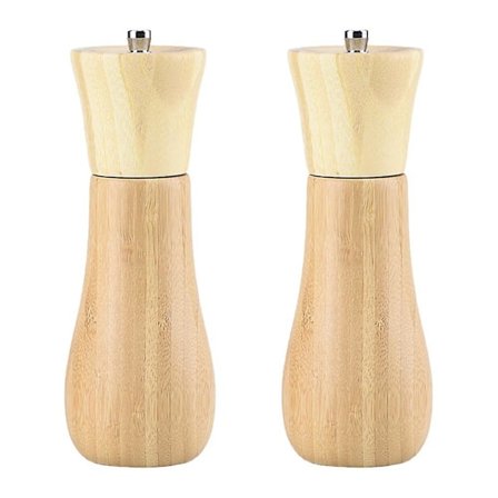Saltkværn Hvid Træ Peberkværn Havsalt Og Peberkværne Oliekandeformet