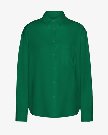 Organic Oversized Shirt - Kelly Green - Female - L