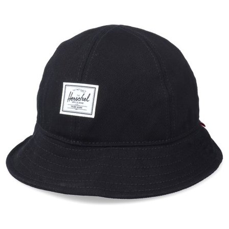 Herschel - Svart bucket Hatt - Henderson Black Denim Bucket @ Hatstore