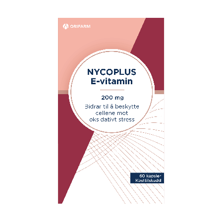 Nycoplus E-vitamin 200 mg kapsler 60 stk