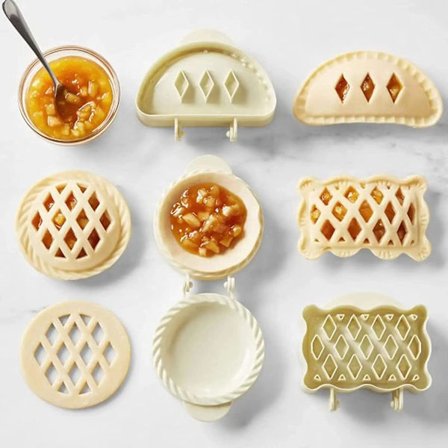 3 stk. Klassiske Mini Tærteforme - 2022 Ny One Press Efterår C