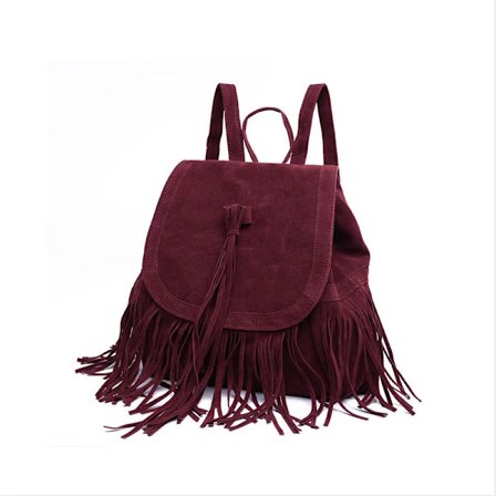 Naisten reppu, klassinen naisten kangas, etninen tyyli, tupsukoristeinen laukku, kiristysnyörilaukku, kampusreppu, katureppu, koulureppu, olkalaukku 