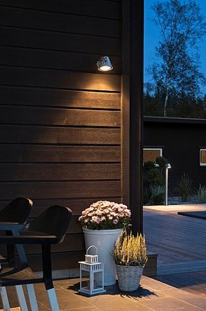 Jotex - TRIESTE vägglampa utomhus Galvaniserad - Köp Utebelysning hos Jotex