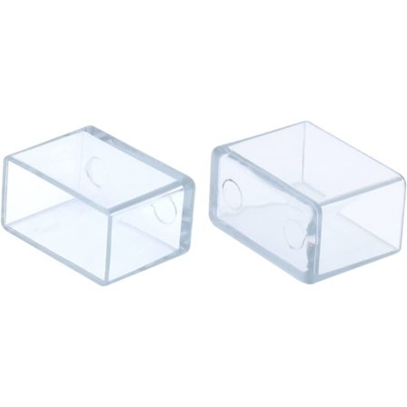 12-pack rektangulära PVC-stolsbensskydd, möbelbensskydd mot repor