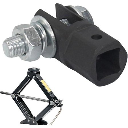 1/2 Tommers Biljekk Adapter - Bil Saksejekk Adapter For Driv/Impulsbor/Ratsj