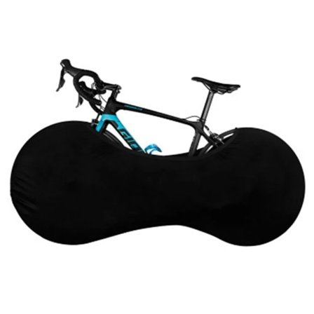 Dammtät cykelförvaringsväska, Tvättbar, Reptålig, Elastiskt cover, Svart Cover