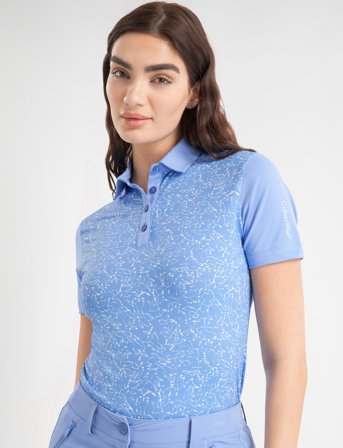 Calvin Klein Golf Harmony Printed S/S Shirt - Blue - S
