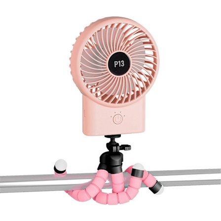 2000mAh Blæksprutte Ventilator Bærbar Håndholdt Ventilator Multifunktionel Holder Ventilator Skrivebord