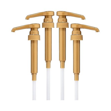 4 stk Kaffe Sirup Pumpe Dispenser Flaske Presser Håndpumpe Hode For Kaffe Smakstilsetning Siruper