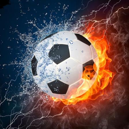 Fotboll DIY Full Drill Rund 5D Diamantmålning 40X40CM