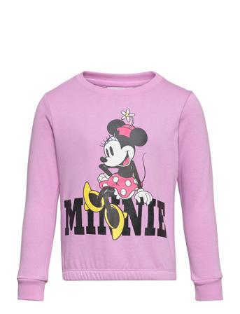 Nmfjuf Minnie Sweat Bru Noos Wdi Tops Sweat-shirts & Hoodies Sweat-shirts Pink Name It