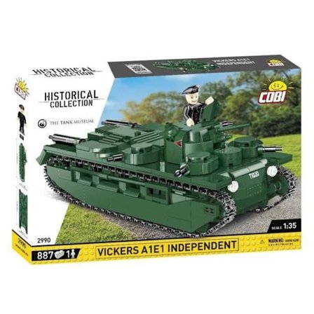Modellsats - COBI - 2990 - VICKERS A1E1 INDEPENDENT - Plast - Att montera själv - Grön