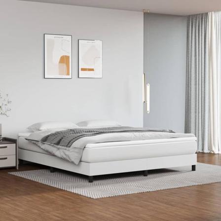 Vidaxl Pocketresårmadrass Vit 180x200x20 Cm Konstläder Vit