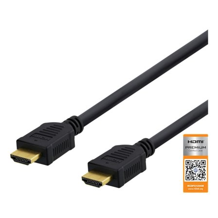 High-Speed Premium HDMI cable, 3m, Ethernet, 4K UHD, black