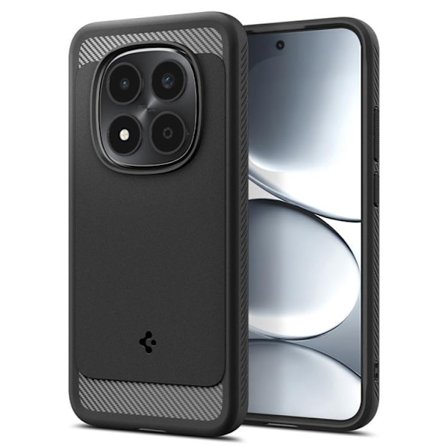 Spigen Mobilskal till Xiaomi Redmi Note 15 Pro 5G Rugged Armor - Matt Svart
