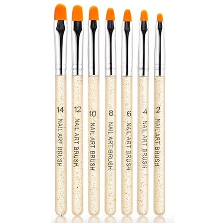 7 stk Akryl/UV børster negle -