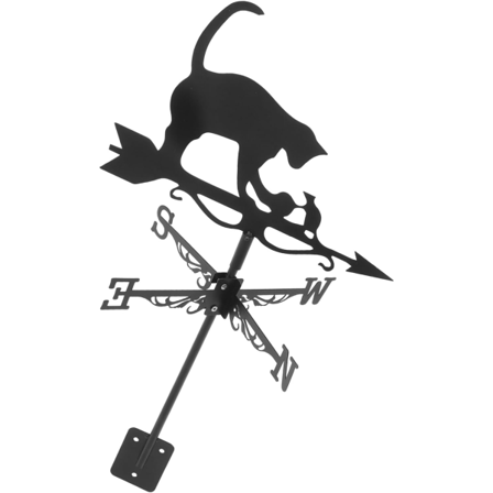 Trädgårdsväderflöjel Järn Väderflöjel Väder Vindspinnare Farm Weathervane Trädgårdsflöjel Retro Vindflöjel Bondgård Trädgårdsstake Metall