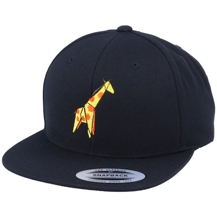 Origami - Svart snapback Caps - Paper Giraffe Black Snapback @ Hatstore