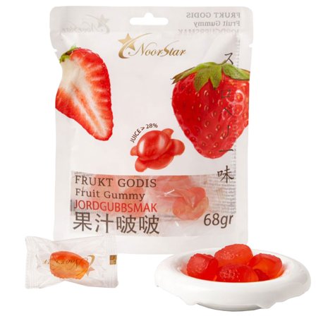 Frugtslik Jordbær 68g