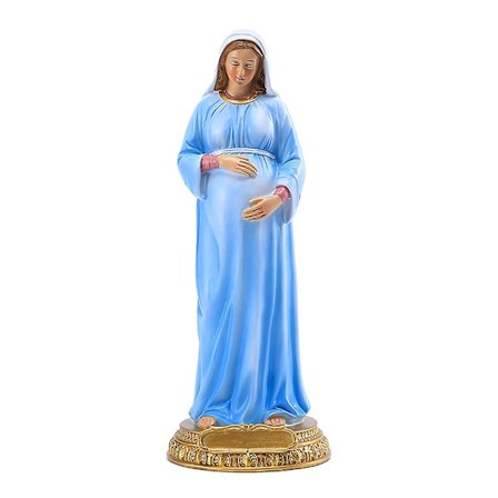 Ny 2023 Jomfru Maria Religiøs Skulptur Jomfru Maria Graviditet Statue Ornamenter Katolsk Religiøs Dekorasjon