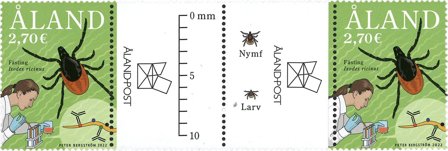 Åland - Flåt forskning - Gutterpair postfrisk