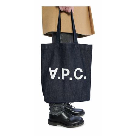 A.p.c., Tote Bags Blauw, Dames, Maat:ONE Size