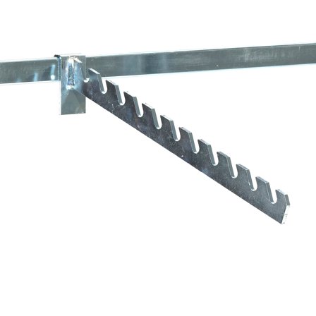 Clothing display arm for galvanised shelving TRANSFORM, L 300 mm