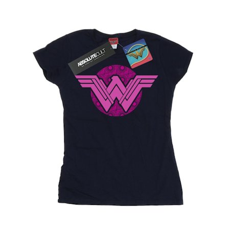DC Comics Dam/Kvinnor Wonder Woman Rosa Mosaik Bomull T-shirt