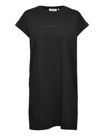 Alvidera Organic Logo Dress Black MOSS COPENHAGEN