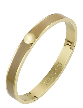 Bud to rose | Capri Enamel Bracelet Sand/Gold | ONE SIZE