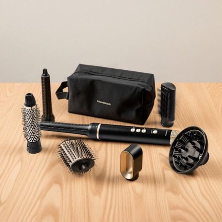 Varmebørste med ioniseringsteknologi og Coanda-effekt