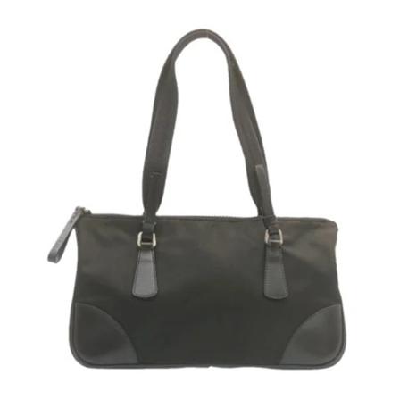 Prada Vintage, Pre-Owned Nylon Tote Zwart, unisex, Maat:ONE Size