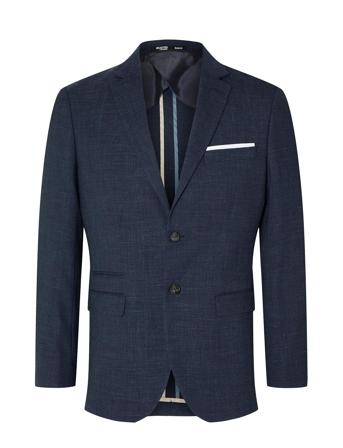 Slhslim-Oasis Linen Blz Noos Navy Selected Homme
