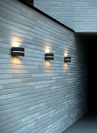 Sibelis utelampe vegg - antrasitt