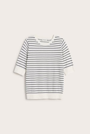 Kappahl | Sweter z dzianiny, z krótkimi rękawami | Biały