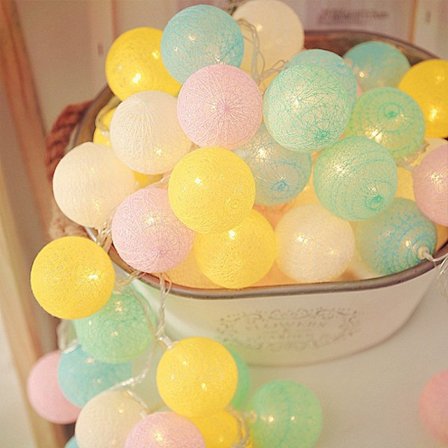 Kauniit pallovalot, 4M 40 LED-valosarja paristokäyttöinen