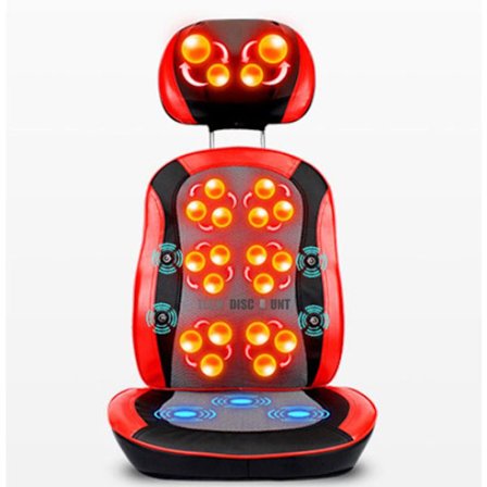 Massagekudde - TD - 42x45x86 cm - Manuell kontroll - Värmande massage - Röd