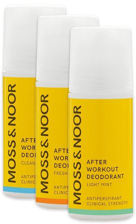 Moss & Noor After Workout Deodorant Mixed 3 pack, Parfumer & Dufte, Skincare, Sampak