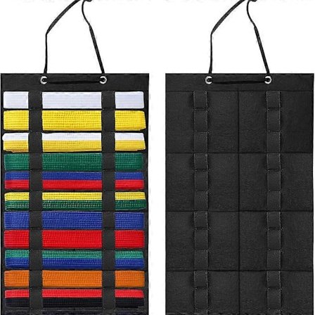Kampsport Bælter Væghængende Opbevaring Karate Bælte Display Holder Holdbar Stativ Taekwondo Bælte Organizer til Muay Thai MMA Judo (FMY)
